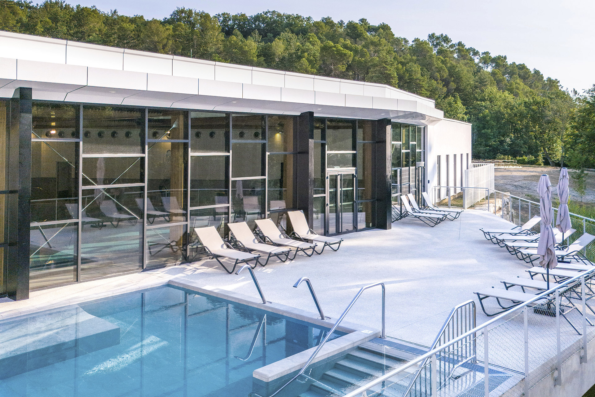 Le nouvel espace détente des Thermes des Fumades