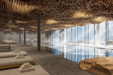 Spa dans les montagnes suisses