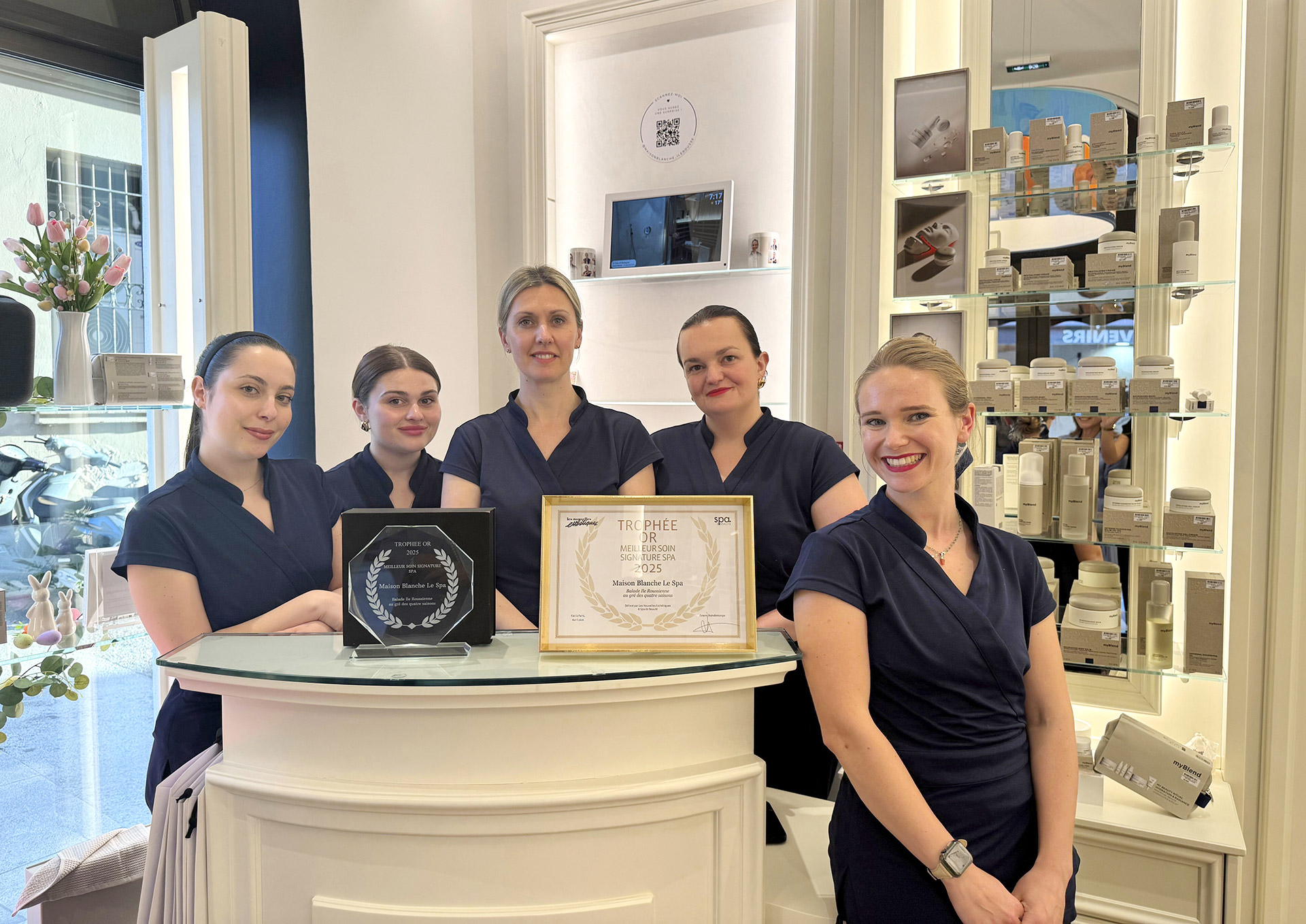 MAISON BLANCHE : gagnant du Trophée Or du Meilleur Soin Signature Spa 2025
